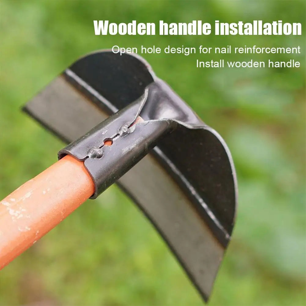 Heavy-Duty Farm Hoe | Manganese Steel Weeding & Tilling Tool Garden Hoe QXL