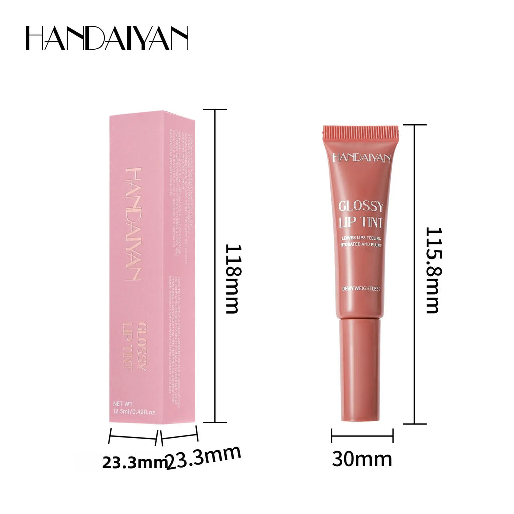 Handaiyan Hydrating Lip Glaze | Pearlescent Gloss & Lip Oil Lip Glaze Gloss QXL