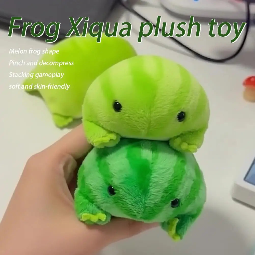 Watermelon Frog Plush Toy – Cute Stuffed Animal Gift 9cm Stuffed Plush Toy QXL