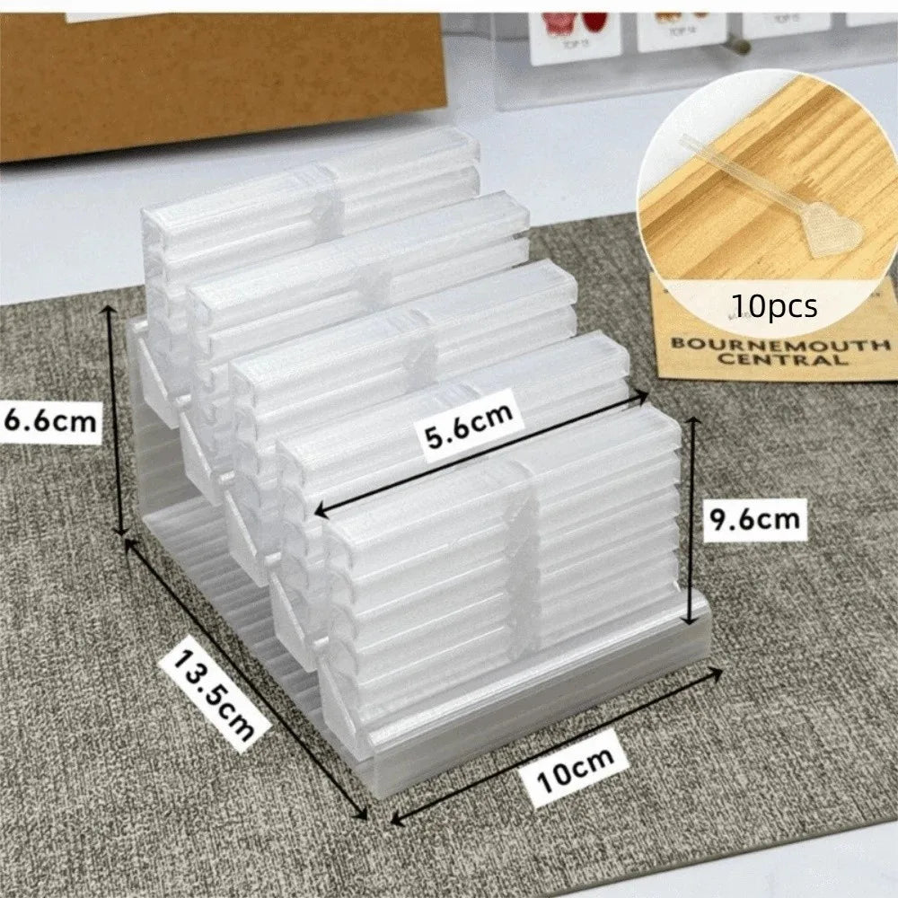10-Grid Nail Foil Storage Box | Portable Nail Organizer Case Nail Art Organizer QXL Style M