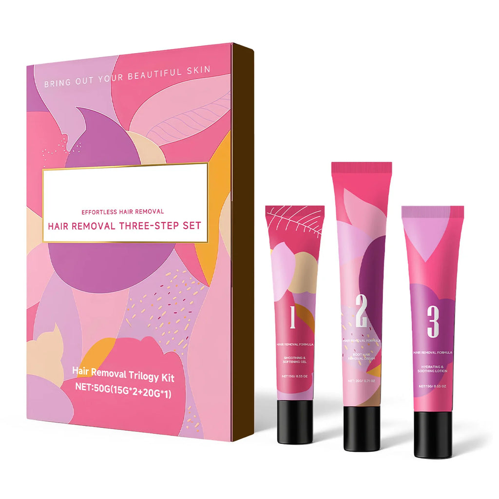 Women's Facial Hair Removal Cream Kit – Lip, Chin & Sideburns Depilatory Cream Kit QXL