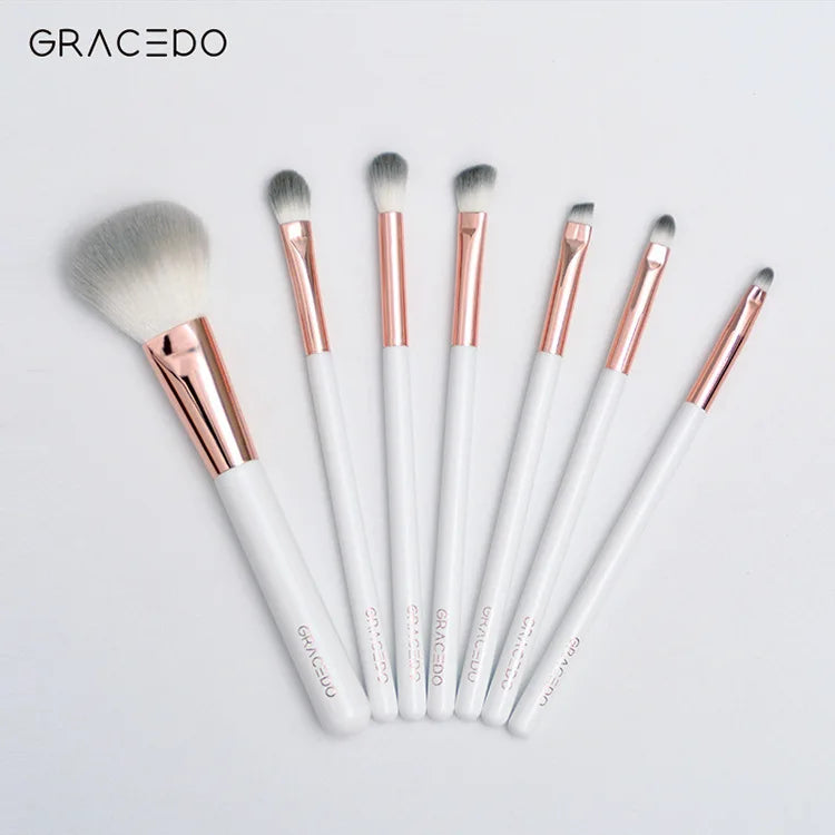 7-Piece Marble Makeup Brush Set – Eye, Blush & Face Brushes Makeup Brush Set QXL