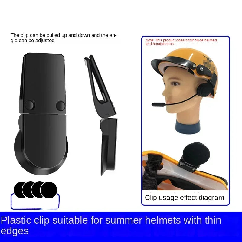Motorcycle Helmet Bluetooth Headset Clamp | Steel & Plastic Clip Helmet Headset Clamp QXL