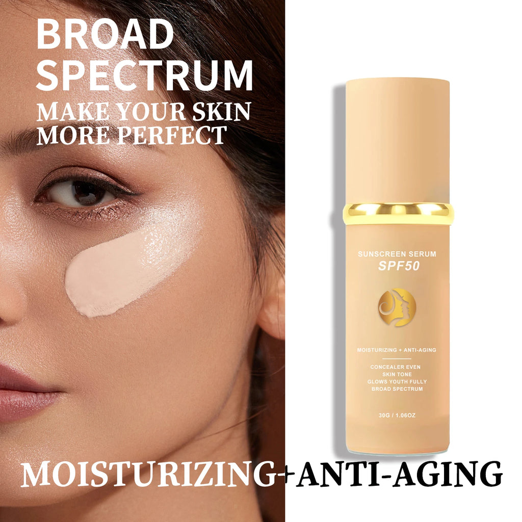 SPF50 PA+++ Full Coverage Matte Foundation – Waterproof 30g Liquid Foundation SPF50 QXL