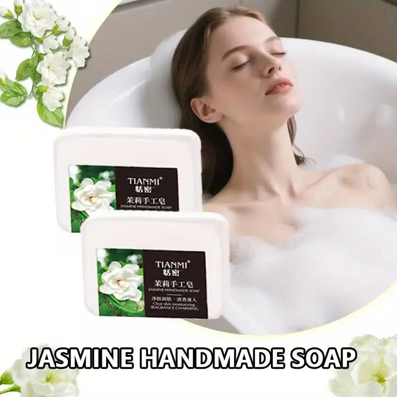 2-Pack Jasmine Handmade Soap | Moisturising Cleansing Bar Handmade Soap Bar QXL