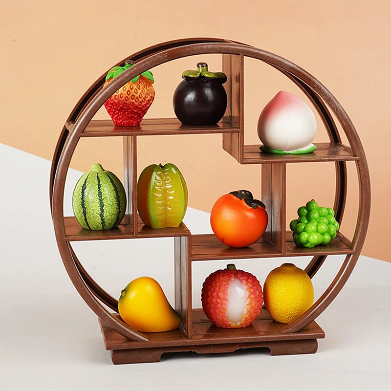 Miniature Dollhouse Display Shelf | 1:6 & 1:12 Scale Rack Dollhouse Miniature QXL