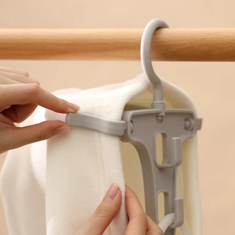 Foldable Hooded Sweatshirt Drying Rack | Windproof Clip Frame Clothes Drying Rack QXL
