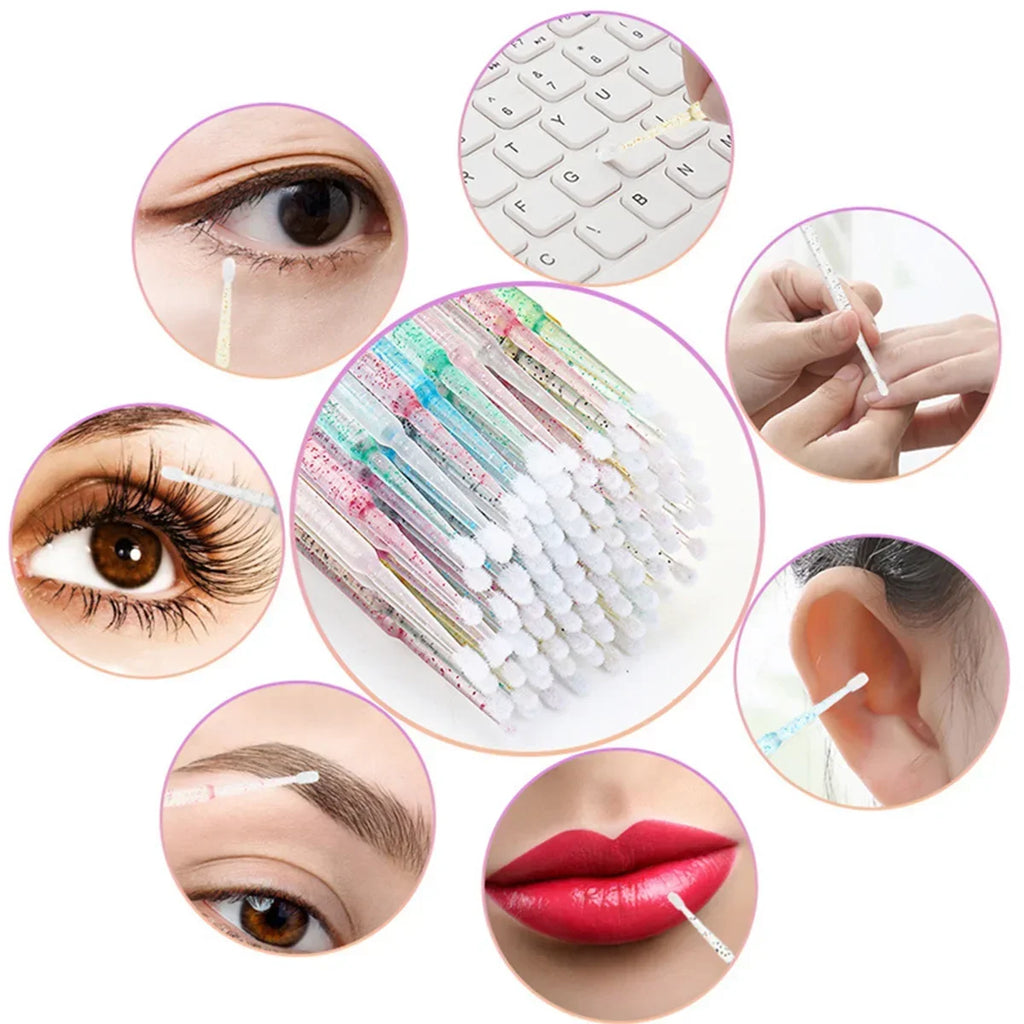 500/1000-Pack Disposable Eyelash Extension Microbrushes Lash Extension Brushes QXL
