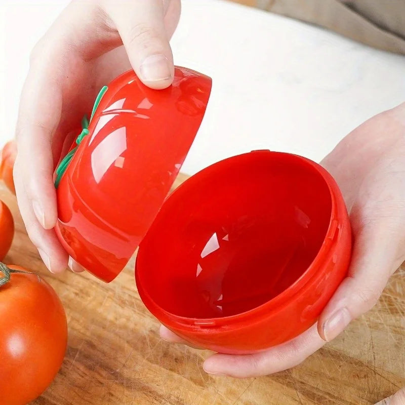 Tomato-Shaped Vegetable Storage Containers | PP Plastic Seal Food Storage Container QXL