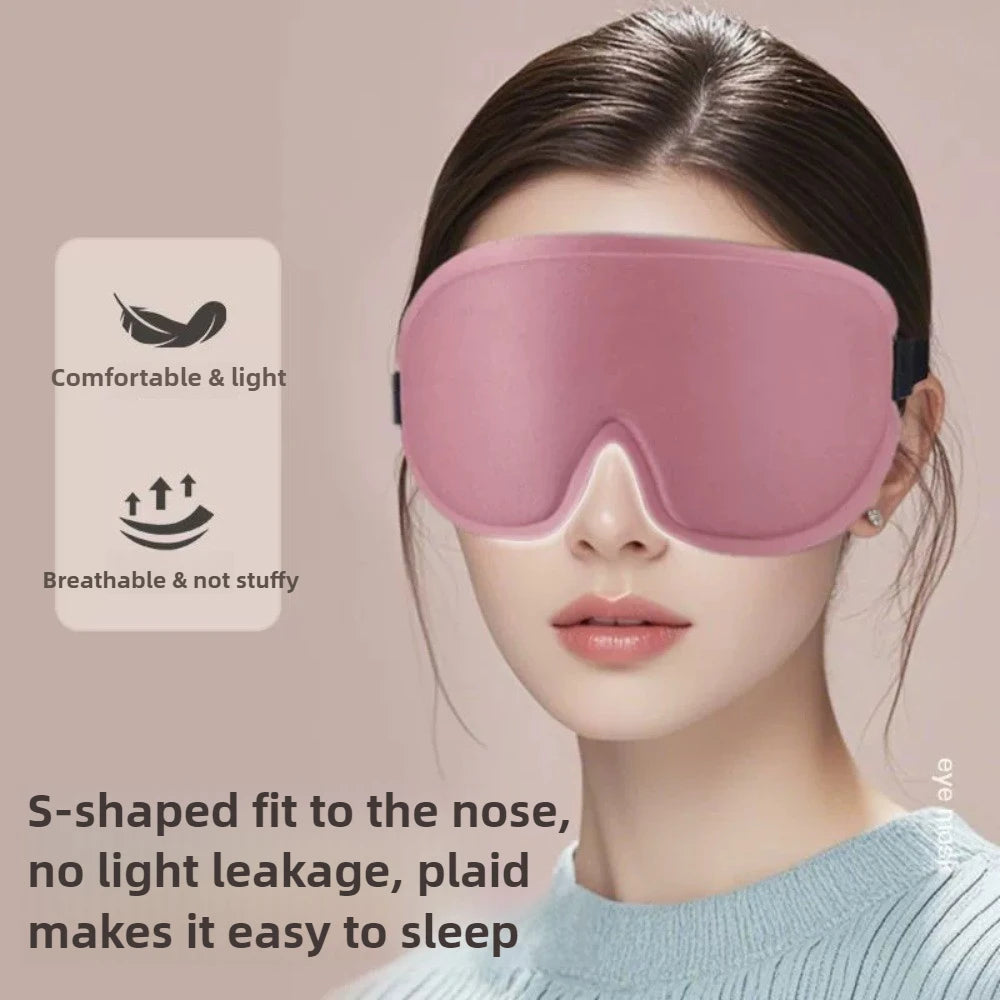 3D Memory Foam Sleep Mask | Blackout Eye Mask for Travel Sleep Eye Mask QXL