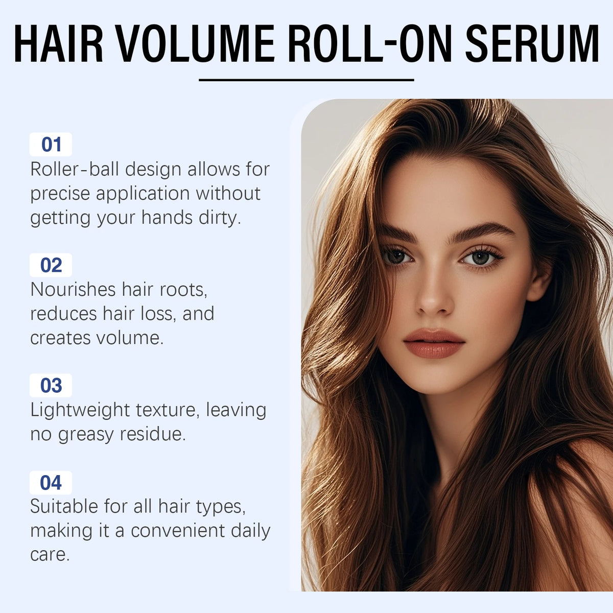 HOEGOA Rosemary Oil Roll-On Hair Serum 25ml | Scalp Care Hair Scalp Serum QXL