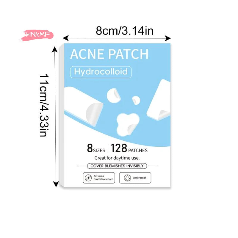 128-Pack Hydrocolloid Acne Patches | Invisible Salicylic Dots Acne Patch Set QXL