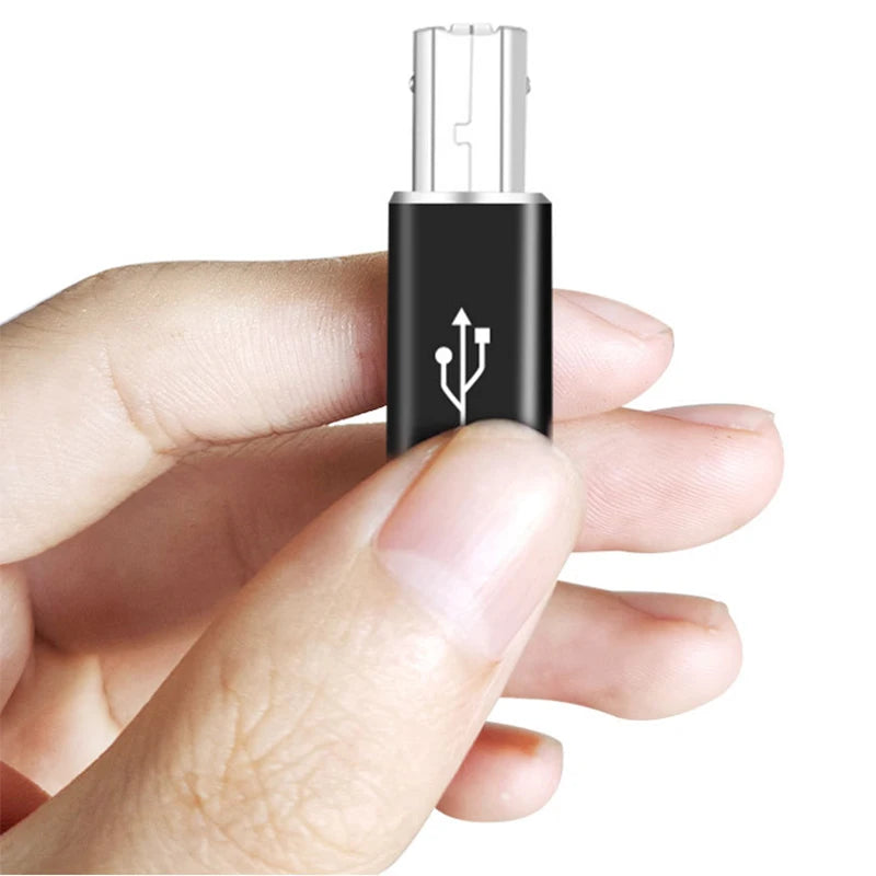 USB-C to USB-B 2.0 Adapter for MIDI & Printer | Type C USB Adapter QXL