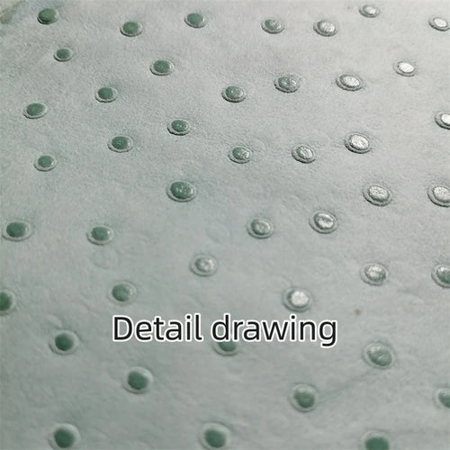 0.4mm Ostrich-Pattern Sheepskin Leather | Light Green DIY Craft Leather Sheet QXL