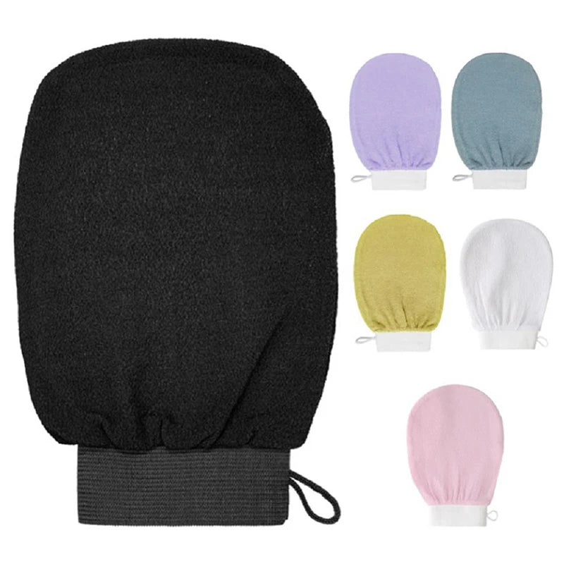 Dual-Side Silicone Exfoliating Glove | Body Scrubber for Shower Body Exfoliating Glove QXL