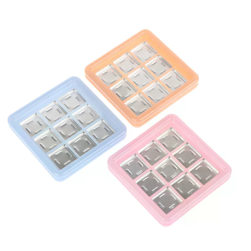 9-Grid Empty DIY Eyeshadow Palette Case | Transparent Lid Empty Eyeshadow Palette QXL
