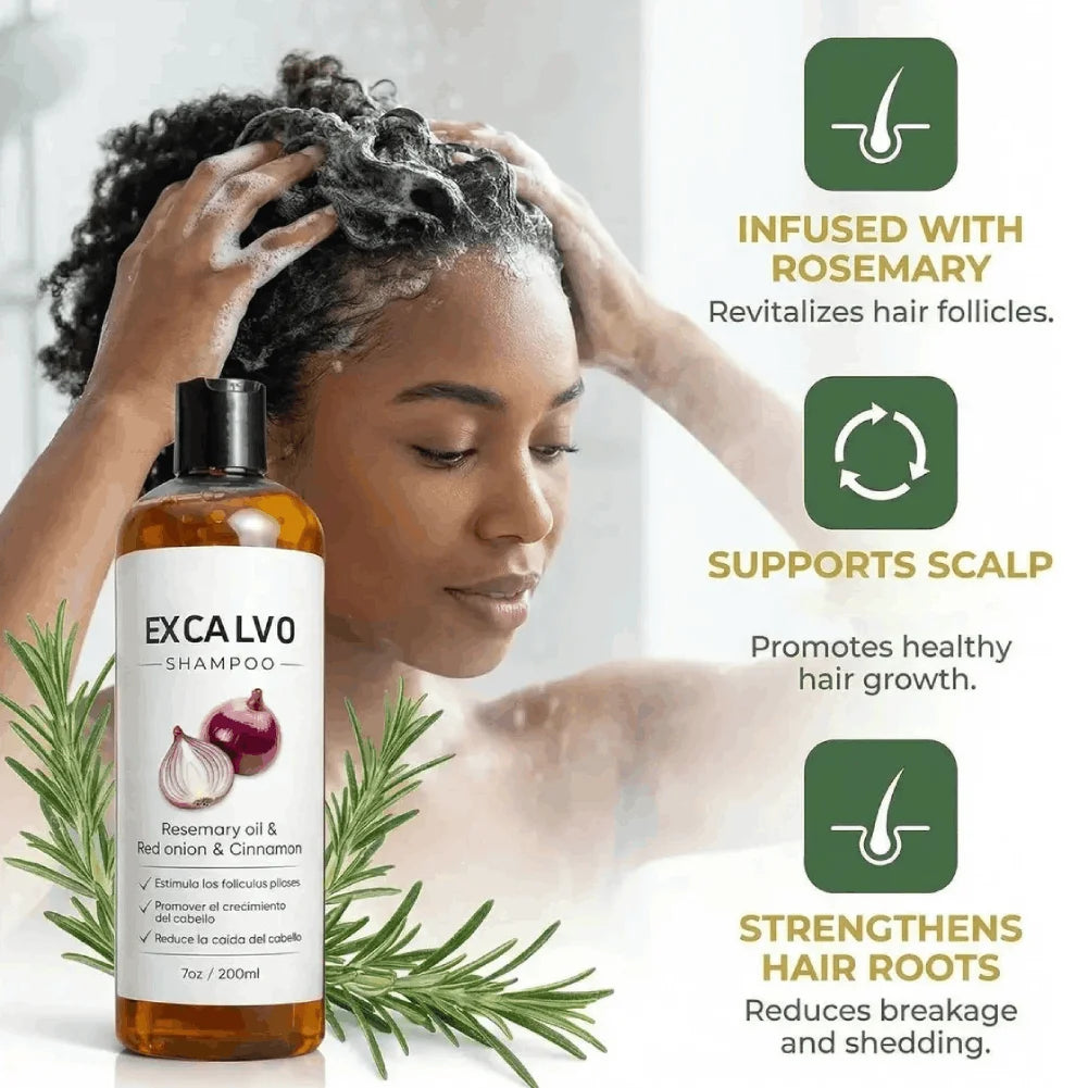 Rosemary & Red Onion Strengthening Shampoo 200ml | Nourishing Nourishing Shampoo QXL