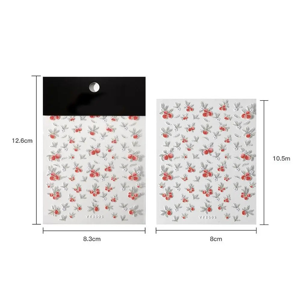 Kawaii 3D Nail Art Stickers | Cute Cartoon Self-Adhesive Decals Nail Art Stickers QXL