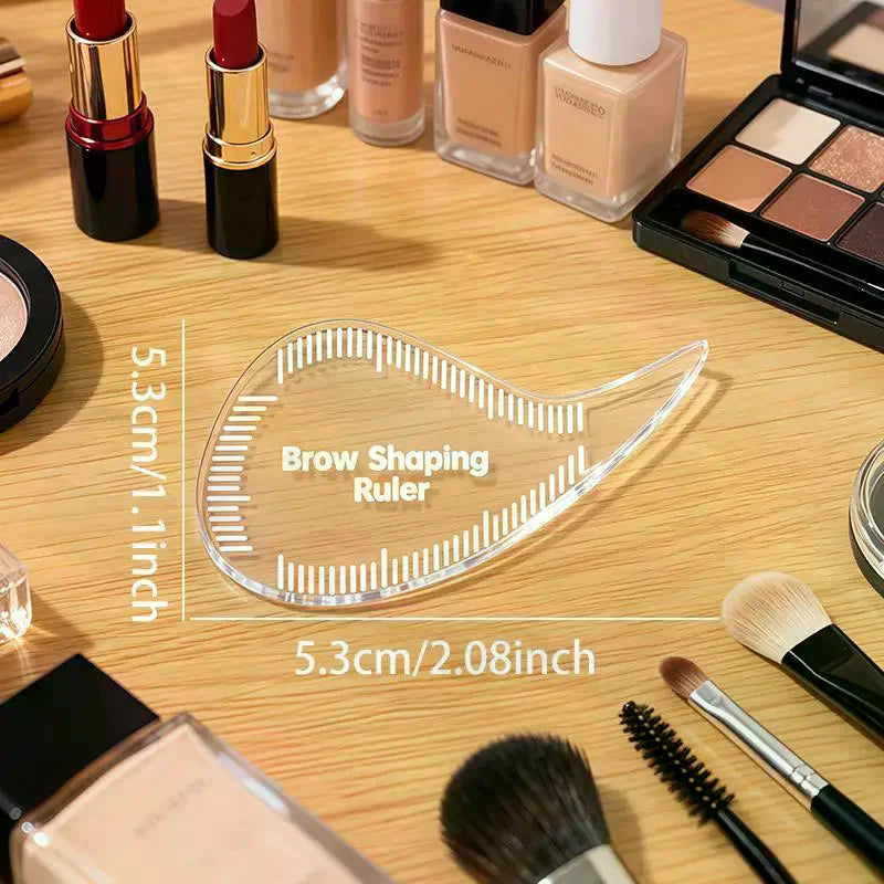 Tear Drop Arch Brow Mapping Ruler | PMU Eyebrow Stencil Eyebrow Mapping Tool QXL