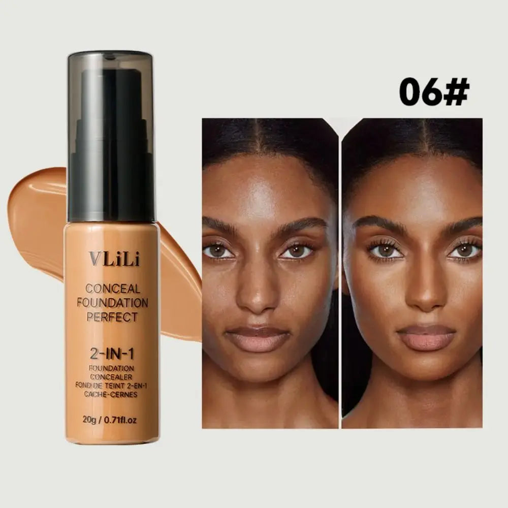 Waterproof Matte Liquid Foundation | Full Coverage Oil Control Liquid Foundation QXL