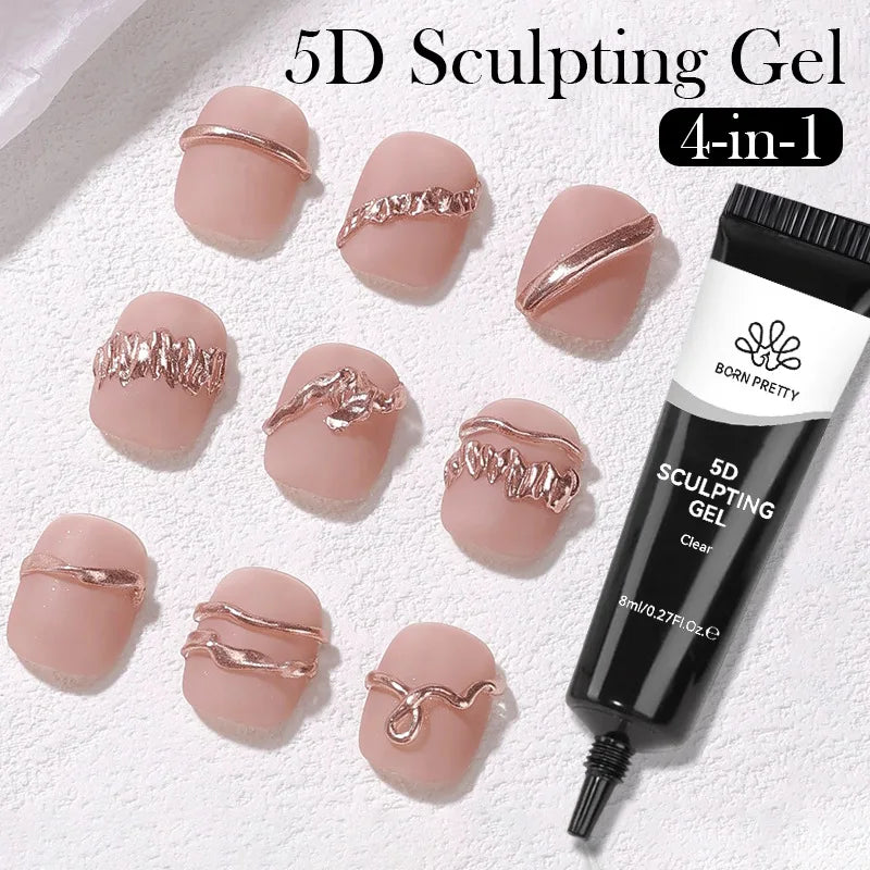Born Pretty 5D Nail Sculpting Gel | Mirror Embossing 8ml Nail Sculpting Gel QXL