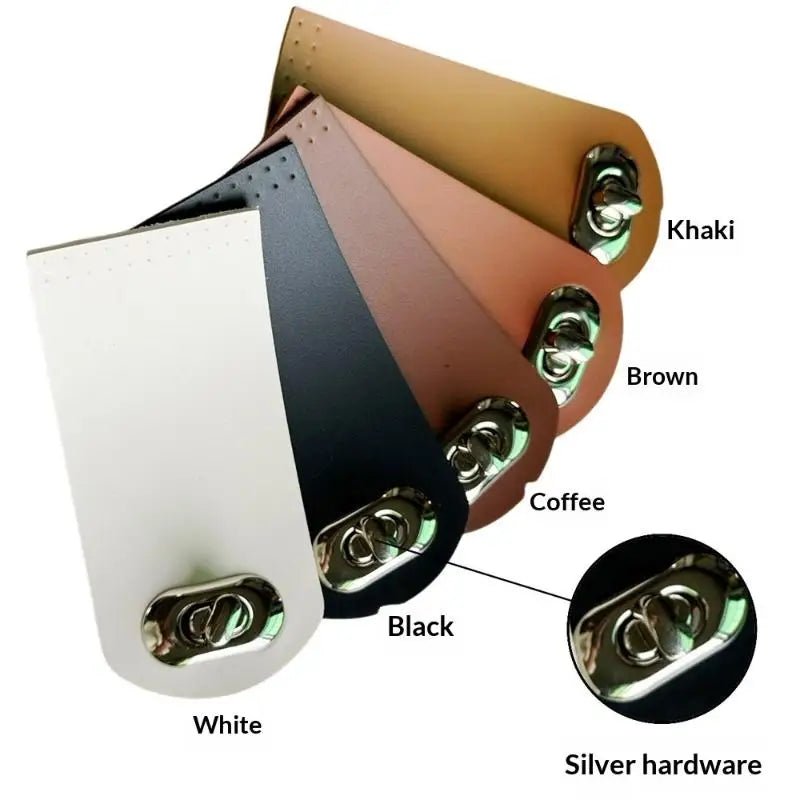Leather Snap Closure Buckle for DIY Crochet Handbag & Purse Bag Snap Closure QXL