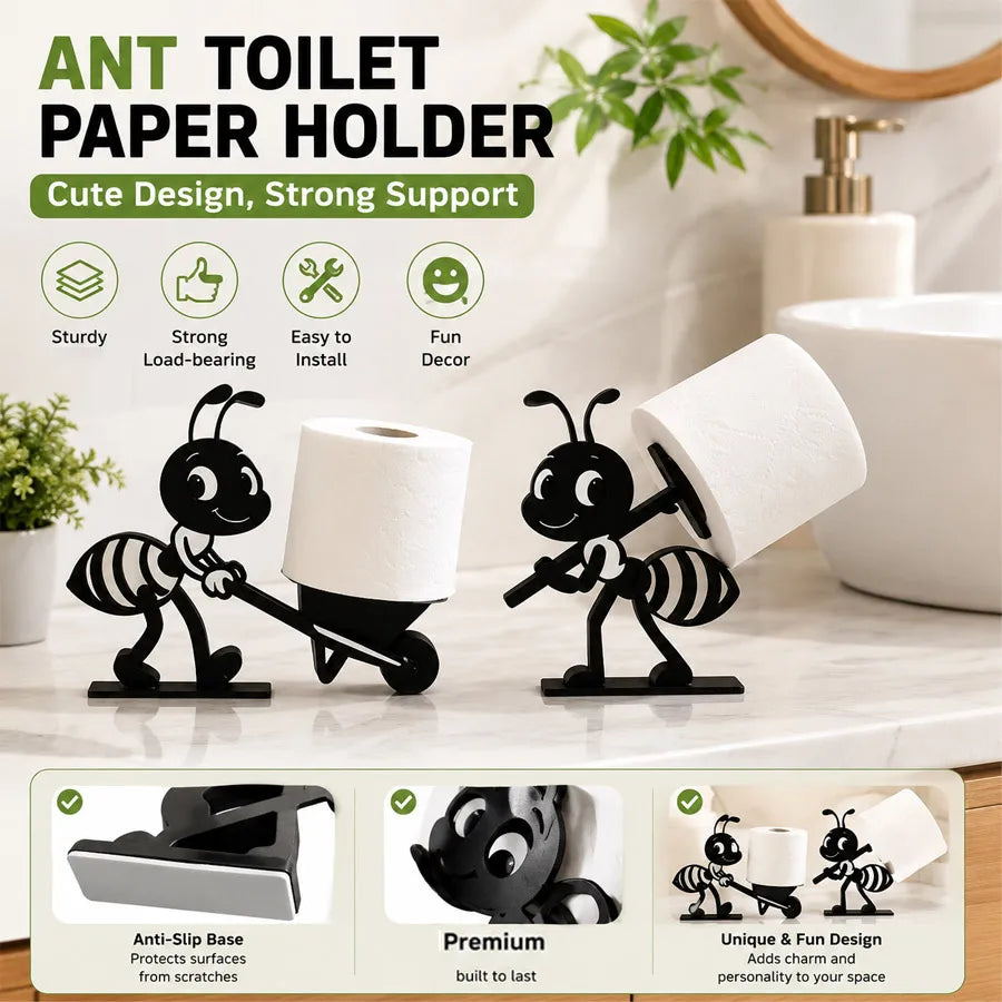 Ant Toilet Paper Holder 1–2 Pack | Novelty Bathroom Rack Toilet Paper Holder QXL