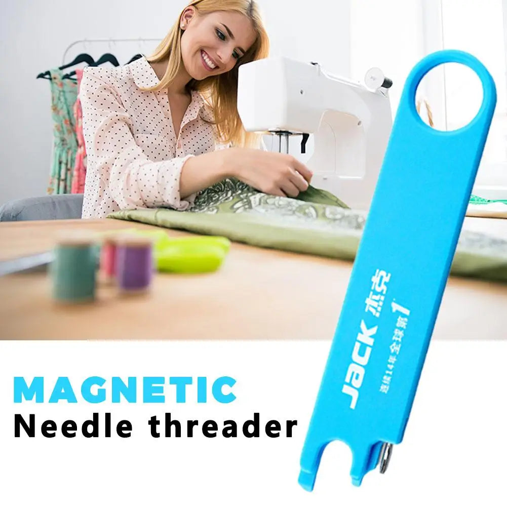 Magnetic Needle Threader with Magnifier & Ruler | Sewing Tool Needle Threader Tool QXL Default Title