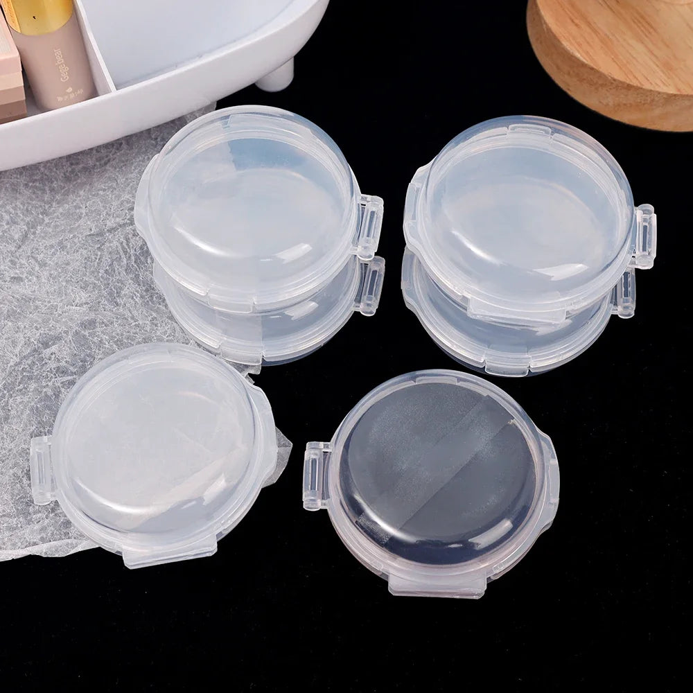 Transparent Double-Layer Powder Puff Storage Box – 20 Pack Puff Storage Box QXL