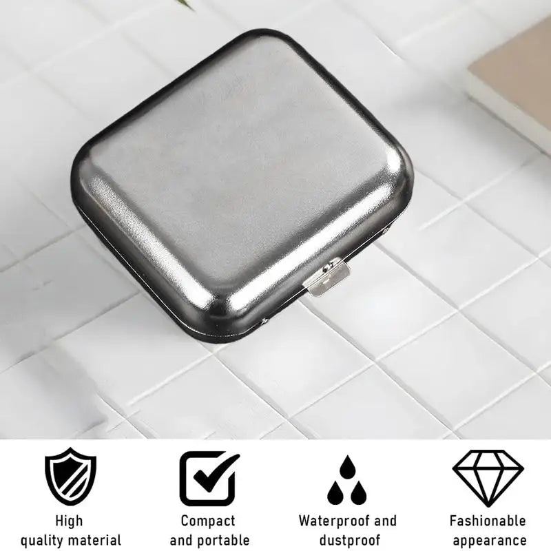 Mini Pocket Ashtray | Portable Stainless Steel Leak-Proof Portable Pocket Ashtray QXL