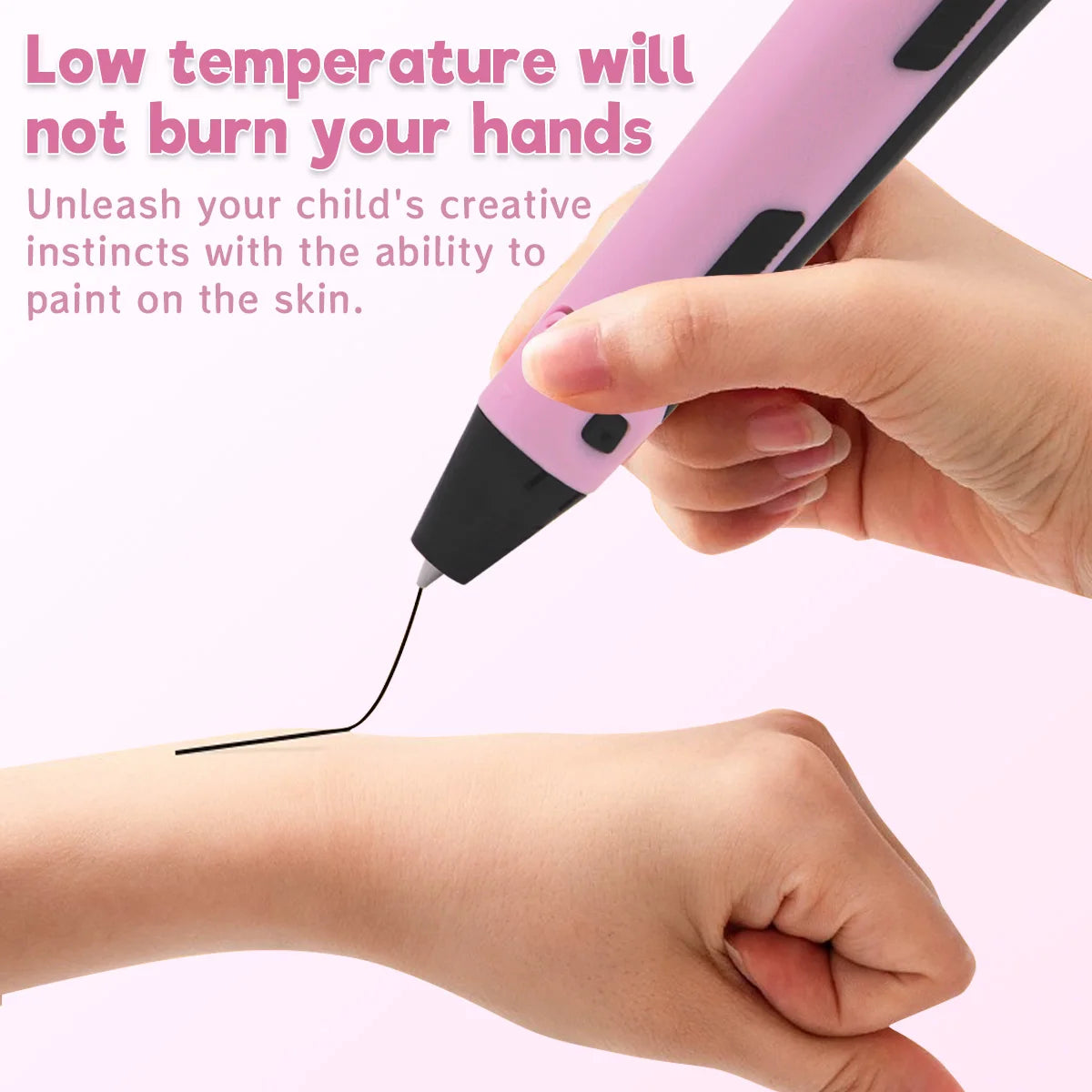 3D Printing Pen for Kids | LCD Screen + 9M PLA Filament 3D Drawing Pen QXL