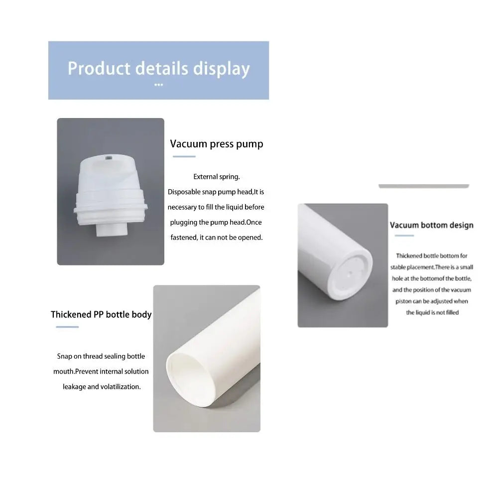 Airless Pump Cosmetic Bottle 30–150ml | Travel Lotion Dispenser Airless Pump Bottle QXL