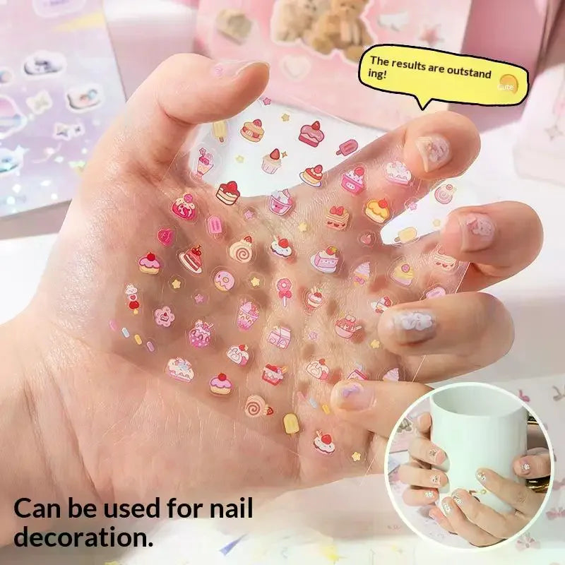 Kawaii Craft Sticker Book 24pcs | DIY Scrapbooking & Planner Craft Sticker Book QXL