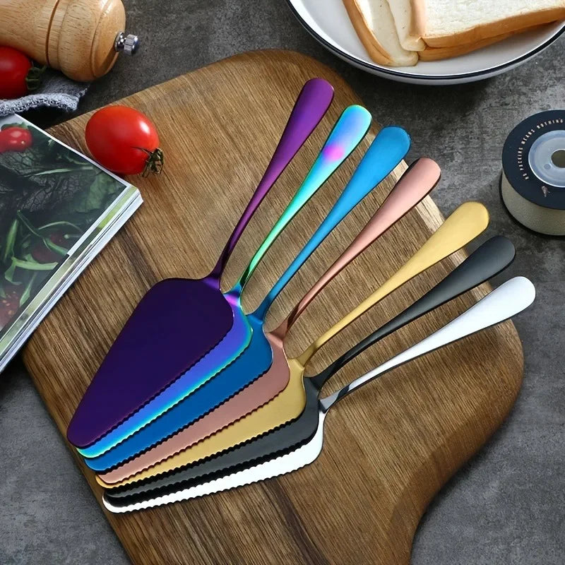 Stainless Steel Serrated Cake Spatula | Ergonomic Baking Tool Cake Spatula QXL
