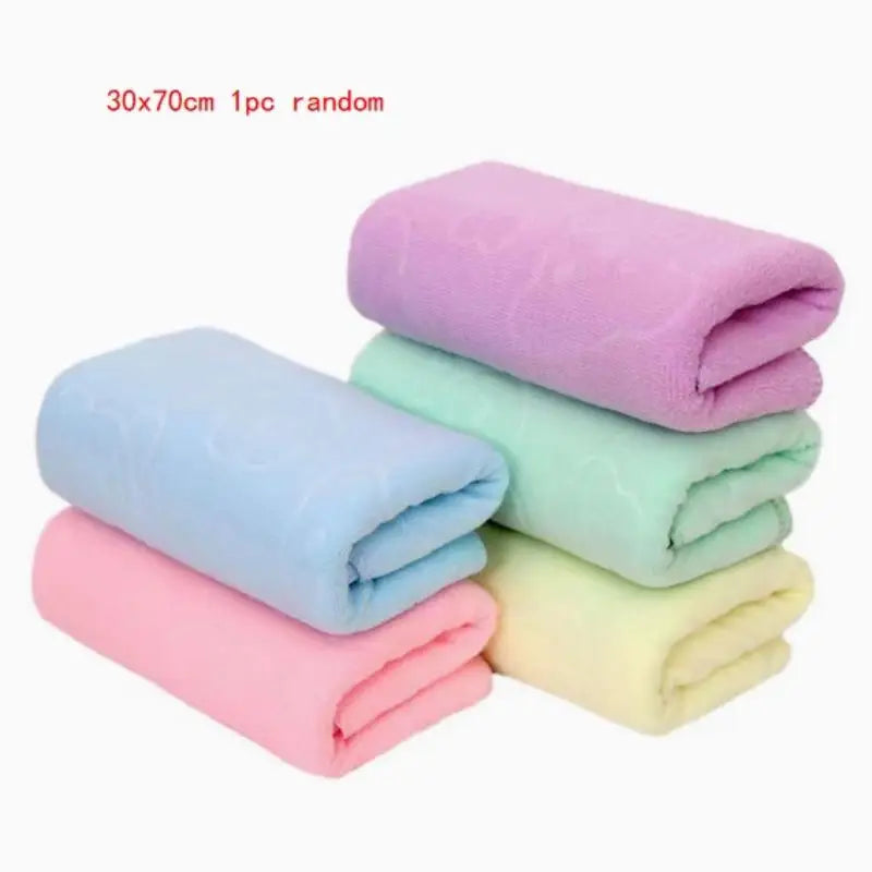 Soft Microfiber Face Towel | Absorbent Embossed 30x70cm Microfiber Face Towel QXL