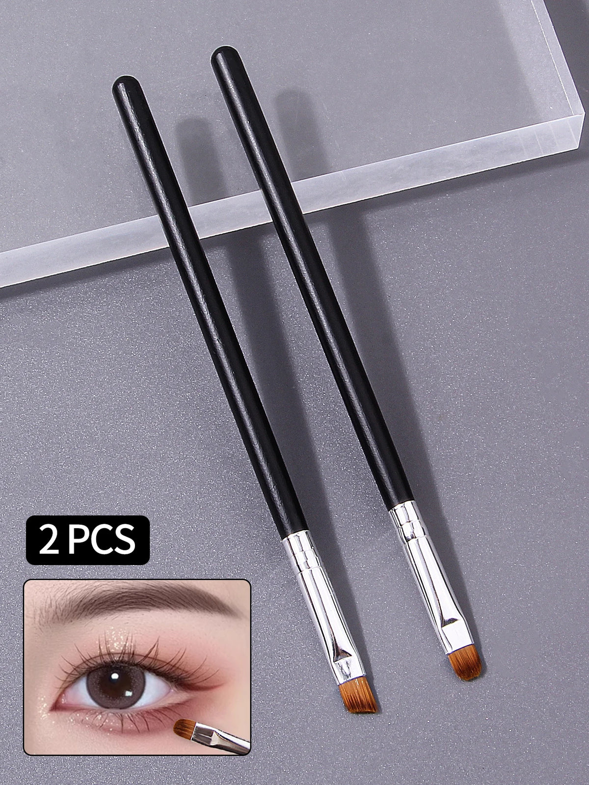 2-Pack Lash Lift & Lamination Detail Brushes | Reusable Lash Lift Brush QXL black