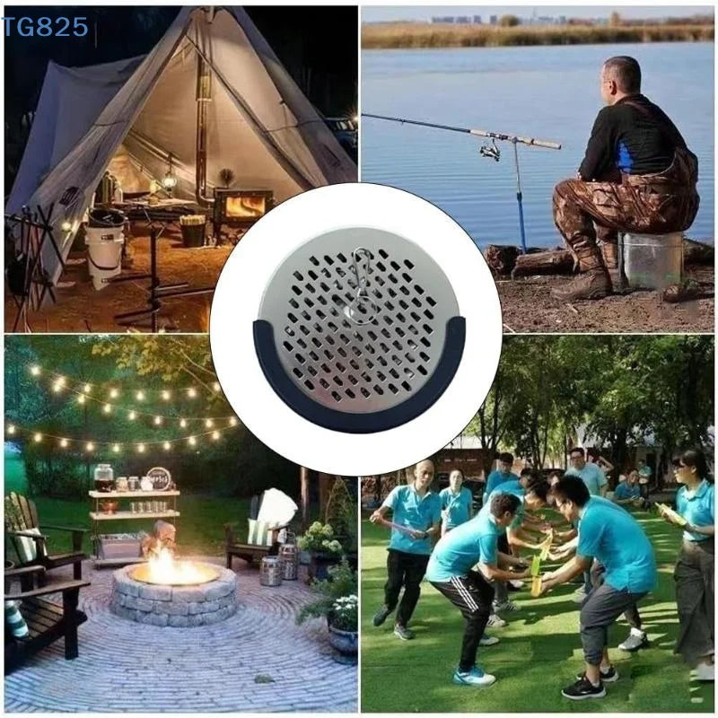 Portable Stainless Steel Mosquito Coil Holder & Hanging Hook Mosquito Coil Holder QXL