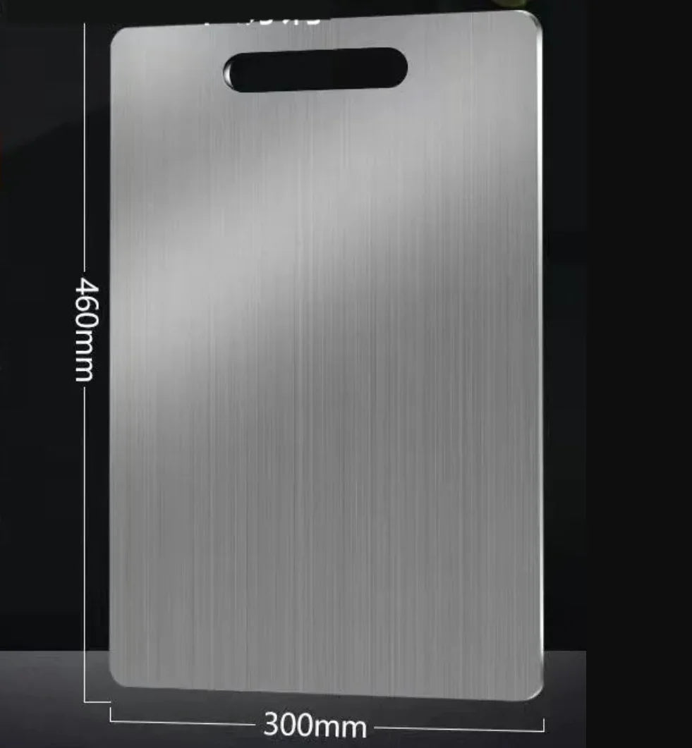 304 Stainless Steel Cutting Board | Antibacterial Kitchen Prep Stainless Steel Cutting Board QXL C 46x30 cm-2