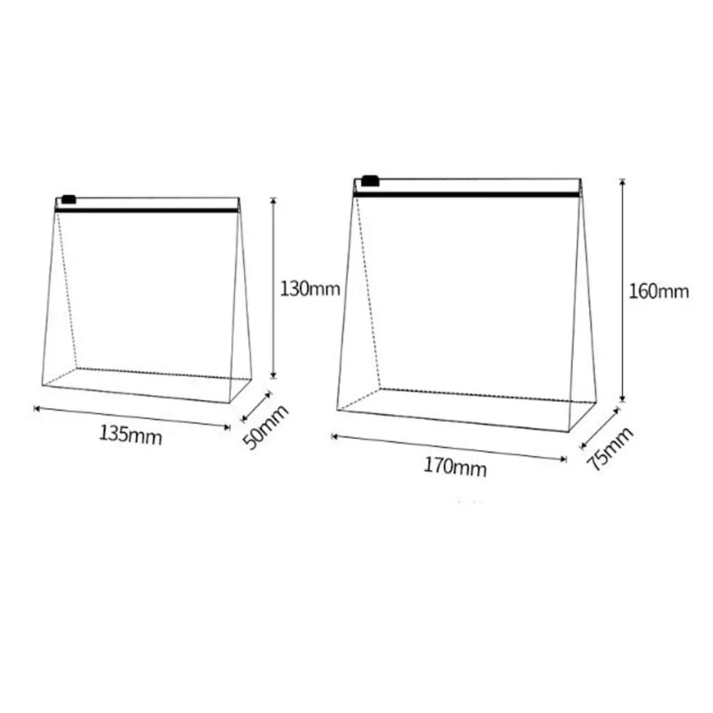 Clear PVC Travel Makeup Bag | Zipper Organizer Pouch Travel Makeup Bag QXL