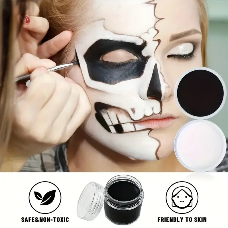 VERONNI 10g Face & Body Paint + 6 Brushes | Halloween Cosplay Face & Body Paint QXL