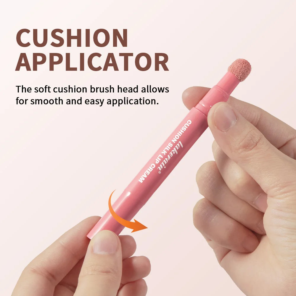 Lakerain 2-in-1 Air Cushion Lip Cream & Blush | Matte Waterproof Lip Cream Blush QXL
