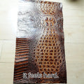 1.2mm Crocodile-Embossed Top-Grain Cowhide Leather Fabric DIY Leather Craft Fabric QXL 11 28x58cm China Mainland