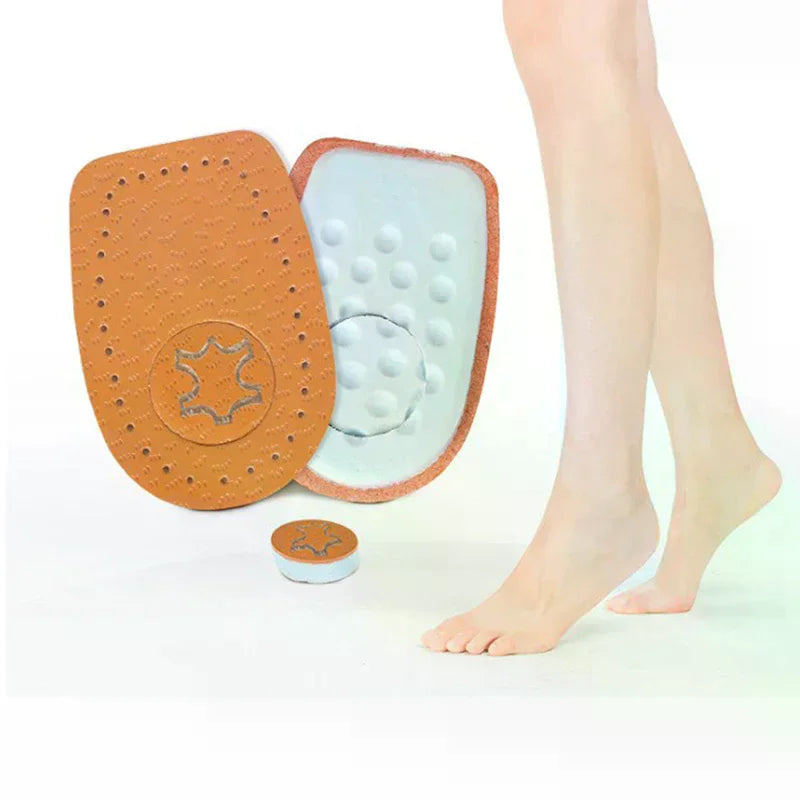 2-Pack Leather Heel Lift Insoles | Arch Support Shoe Cushions Heel Lift Insole QXL