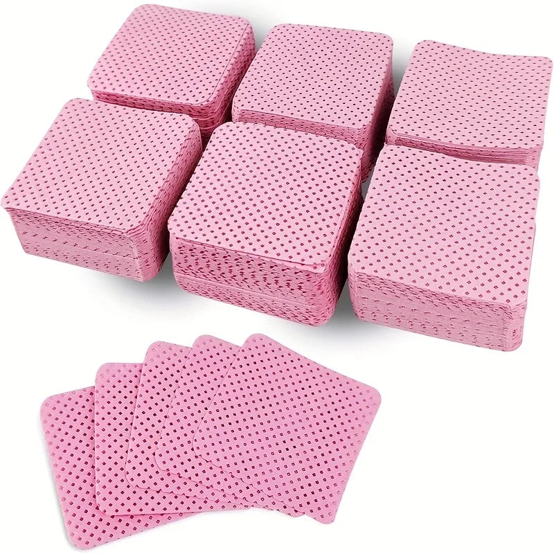 50 Lint-Free Nail Wipes | Gel Polish & Lash Remover Nail Remover Wipes QXL