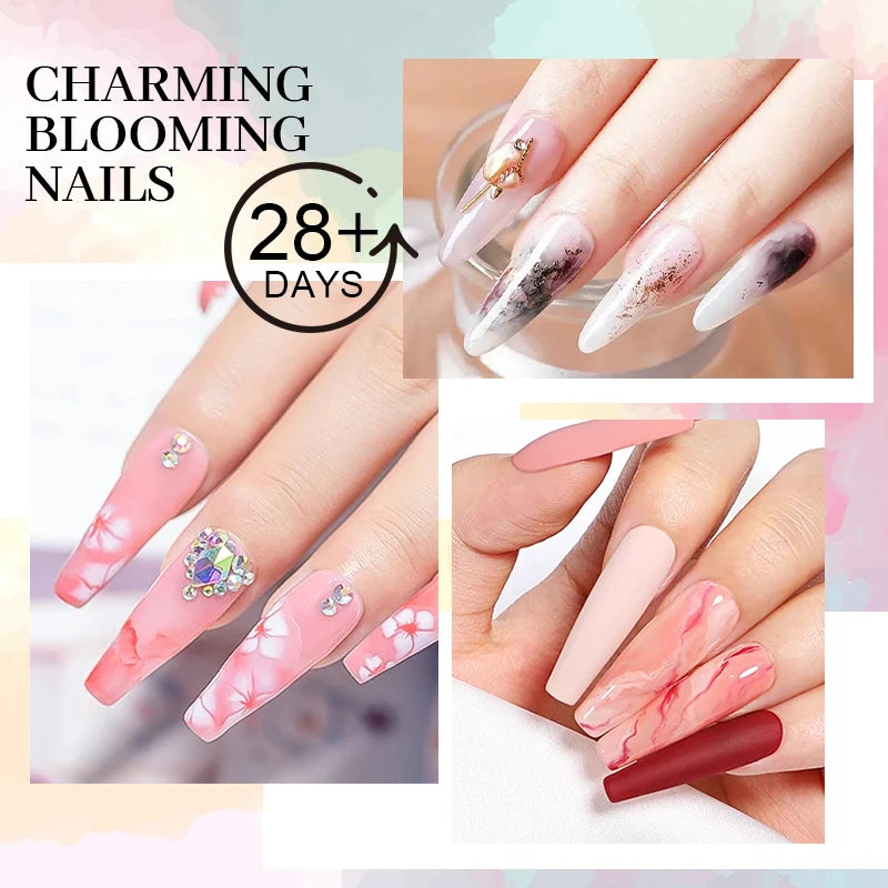 15ml Blossoming Gel Nail Polish | Watercolor Marble UV LED Gel Nail Polish QXL
