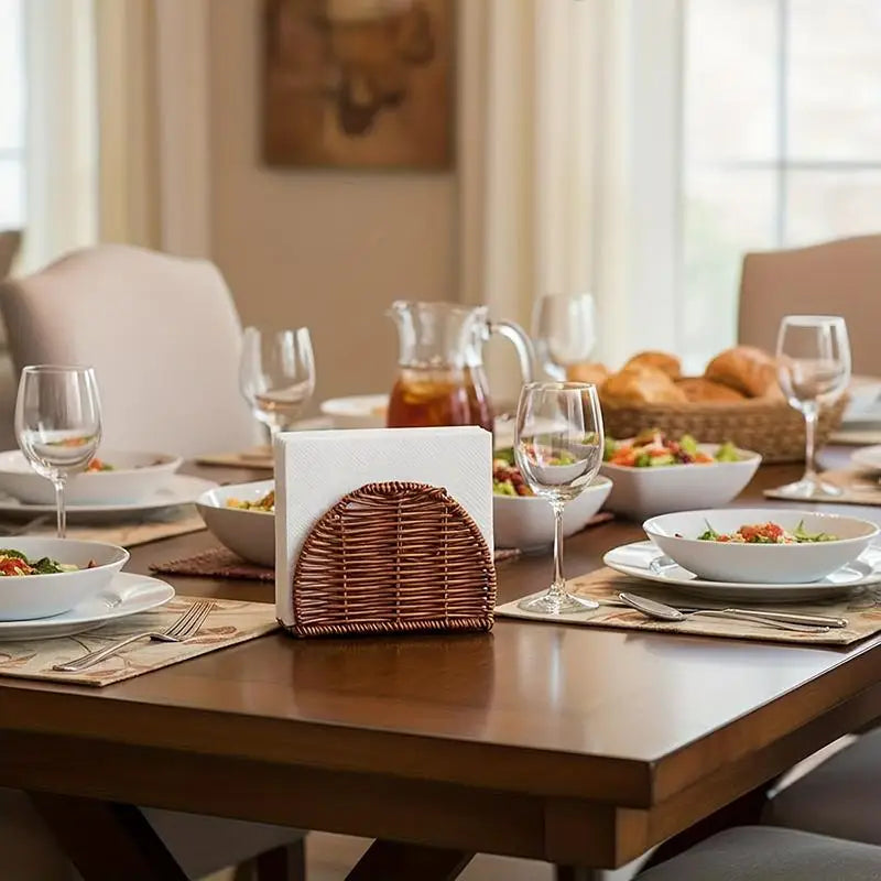 Creative Resin Napkin Holder | Vertical Tissue Stand for Table Napkin Holder QXL