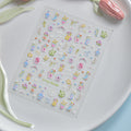 5D Spring Garden Nail Stickers | Floral Self-Adhesive Decals Nail Art Stickers QXL to5779