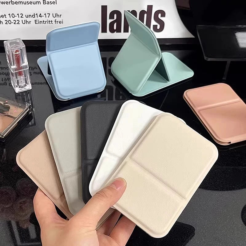 Foldable PU Leather Compact Makeup Mirror | Double-Sided Compact Makeup Mirror QXL
