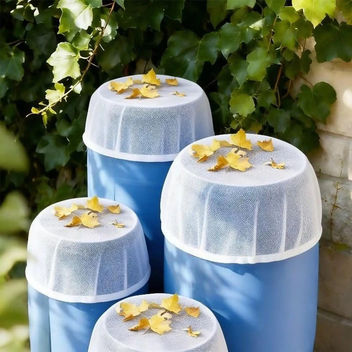 Heavy-Duty Rain Barrel Screen Fly-Proof Mesh Filter Cover Rain Barrel Screen QXL