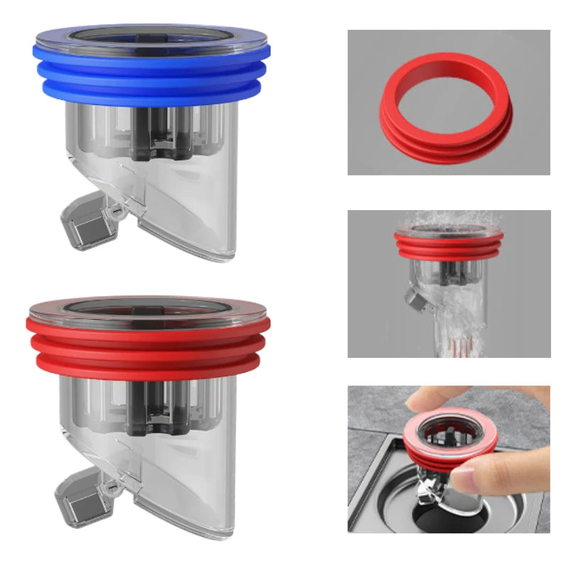 Odor-Proof Floor Drain Valve & Backflow Preventer 36–45mm Floor Drain Valve QXL